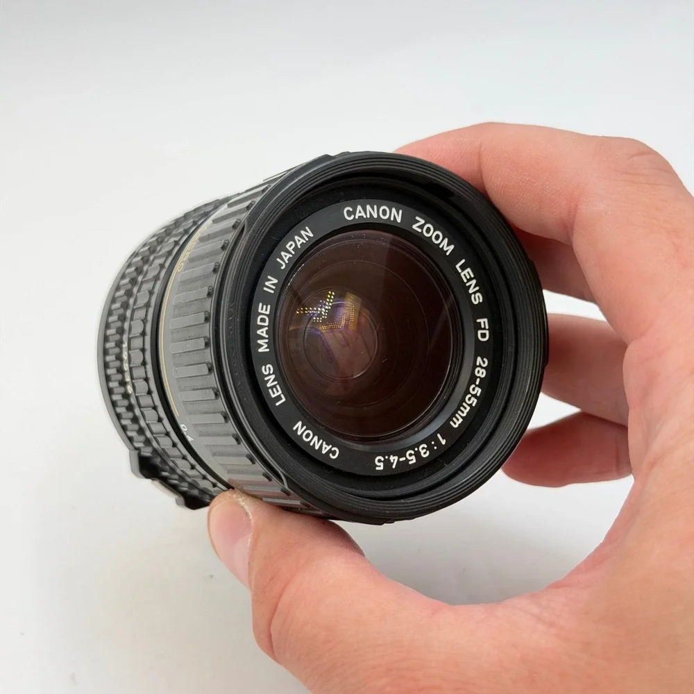 Canon FD 28-55mm f3.5-4.5 Zoom Lens with Macro and Kenko UV Filter Japan Tested